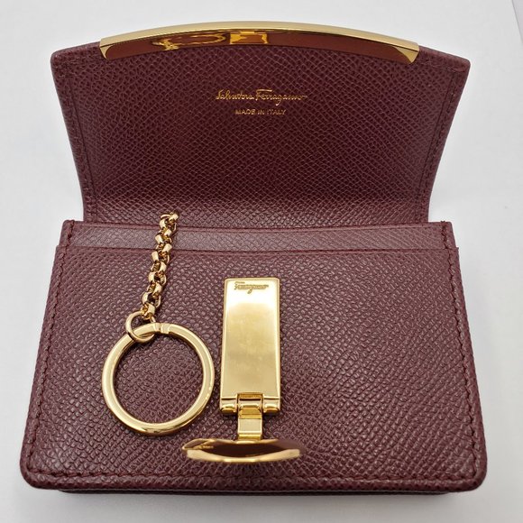 Salvatore Ferragamo Leather Card Case Wallet - Picture 8 of 8